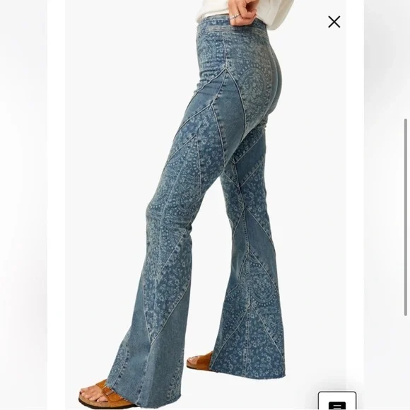 free people Mermaid Flare Jeans - Picture 4 of 7